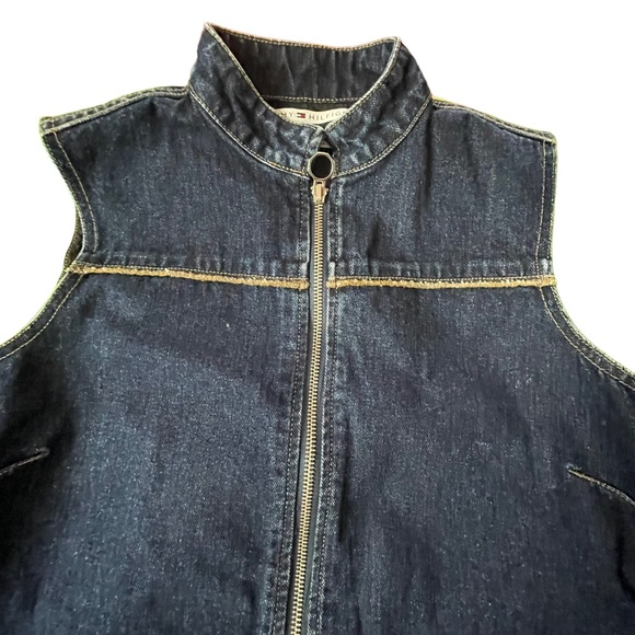 Tommy Hilfiger denim vest Size Medium - Picture 2 of 16